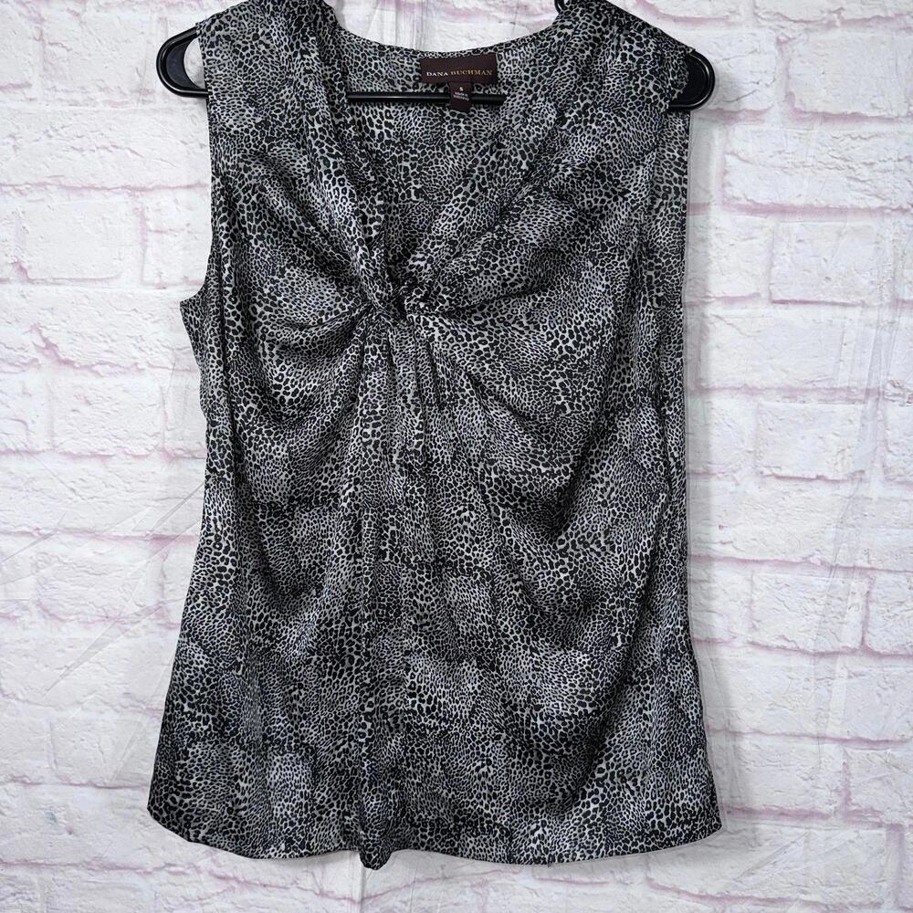 Dana Buchman Small Sleeveless Leopard Print Top